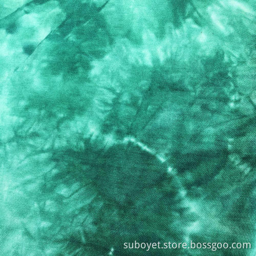 Bomull Rayon Spandex Tie Dye-tyg